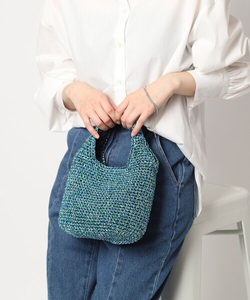 ザバグマテイ♡メタリックメッシュバッグ BAGMATI/バグマティ】メタリックメッシュバッグ（トートバッグ