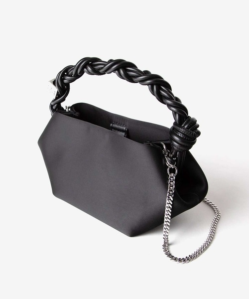 Ganni★ソワール サテン ミニブーバッグ★送関込 GANNI ハンドバッグ Bou Bag Mini Soir Satin ガニー ボウ