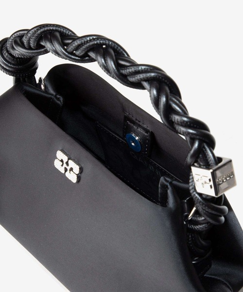Ganni★ソワール サテン ミニブーバッグ★送関込 GANNI ハンドバッグ Bou Bag Mini Soir Satin ガニー ボウ