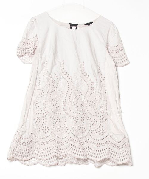 【新品未使用！29700→18000】TO BE CHIC チュニック40 TO BE CHIC 「TO CHIC」 半袖チュニック 40 ベージュ レディース