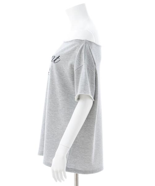 INGNI（イング） tシャツ ワンショルスウェットロゴトップス