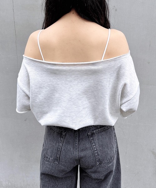 INGNI（イング） tシャツ ワンショルスウェットロゴトップス