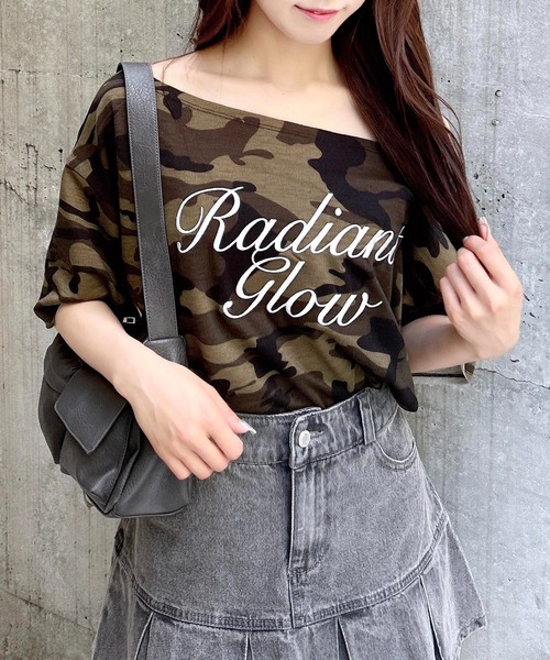 INGNI（イング） tシャツ ワンショルスウェットロゴトップス