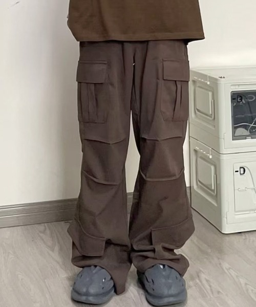NOWLE カーゴパンツ 「NOWLE」ワイドシルエット イージー メンズ