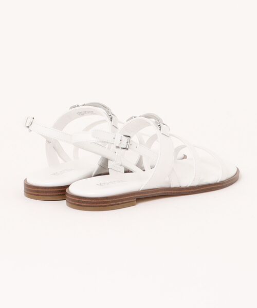 MICHAEL KORS CARSON フラットサンダル　ホワイト　23㎝ 新品 MICHAEL KORS（マイケルコース） サンダル CARSON フラット サンダル