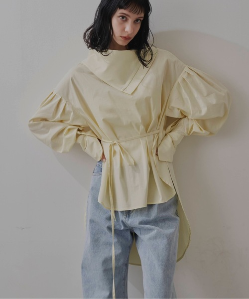 「LA BELLE ETUDE」 7分袖ブラウス FREE ブラック レディース LA BELLE ETUDE 「LA ETUDE」 「belle vintage」7分袖ブラウス