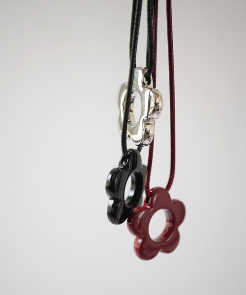 Port ネックレス 「 / ポート 」 フラワー モチーフ コード