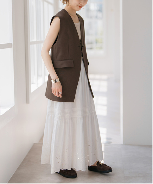 Spick and Span エンブロイダリーレーススカート　38 追加予約》エンブロイダリーレーススカート（ロング・マキシ丈