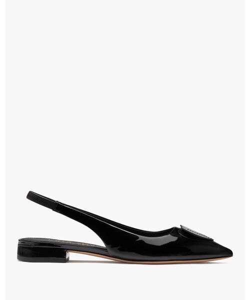 kate spade フラットシューズ 黒 レザー kate spade NEW YORK シューズ ラヴァー パテント スリング