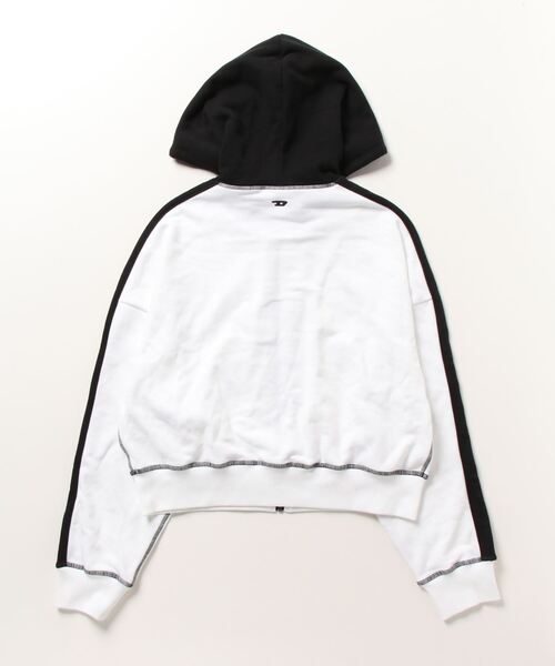 DIESEL 「DIESEL」 ジップアップパーカー SMALL ホワイト