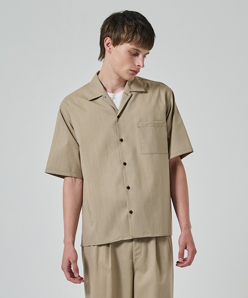 markaware シャツ 「MARKAWARE/marka」ウールトロピカルメランジ