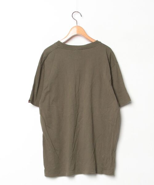 「ALPHA」 半袖Tシャツ L グリーン メンズ