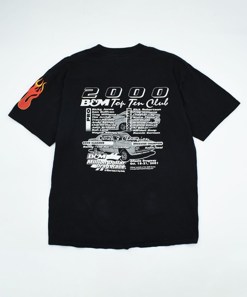 VINTAGE tシャツ 「USED」Y2K All sports “B＆W” レーシング Tシャツ