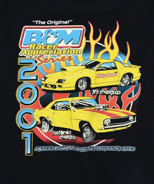 VINTAGE tシャツ 「USED」Y2K All sports “B＆W” レーシング Tシャツ