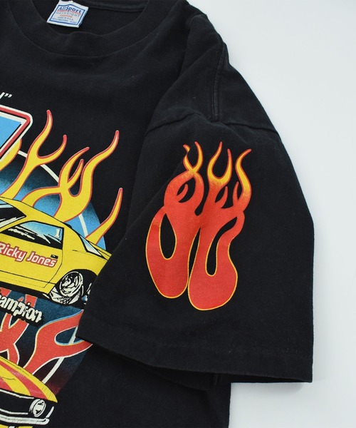 VINTAGE tシャツ 「USED」Y2K All sports “B＆W” レーシング Tシャツ