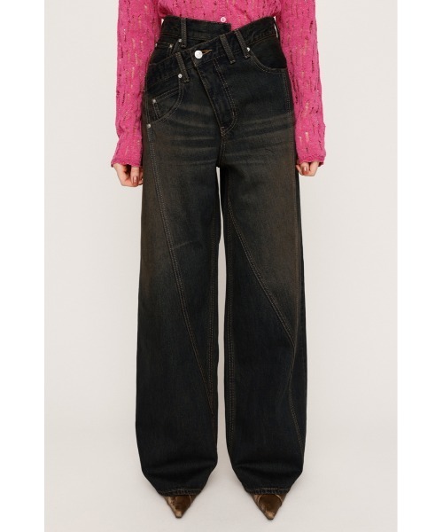 SLY ジャストウエスト ストレート デニム パンツ サイズ2 SLY ジーンズ デニム デニムパンツ JW STRAIGHT DENIM PT