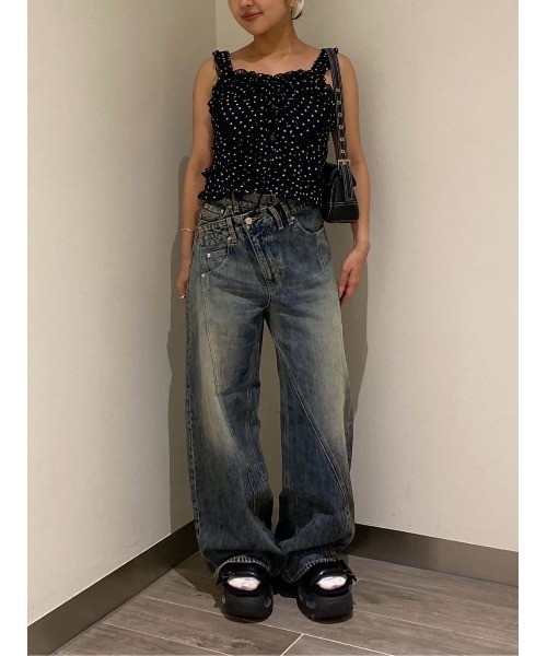 sly ストレートデニム SLY | J／W SIDE OPEN STRAIGHT パンツ (ストレート ) |SHEL