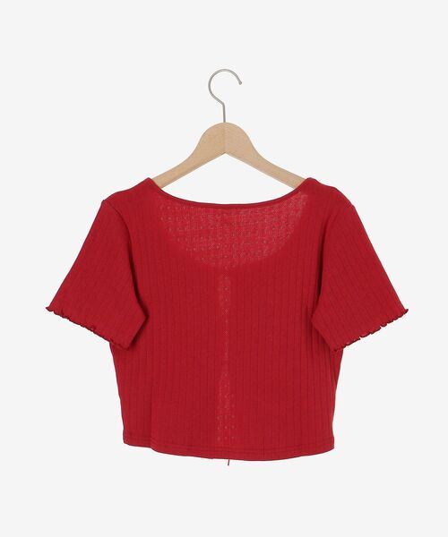 RED VALENTINO 美品　レア　レースペプラムカーディガン titivate カーディガン ペプラムデザインニットカーディガン