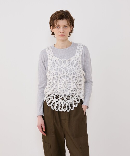 【GALERIE VIE】バテンレース ベスト GALERIE VIE ベスト ジレ バテンレース レディース : ZOZOTOWN