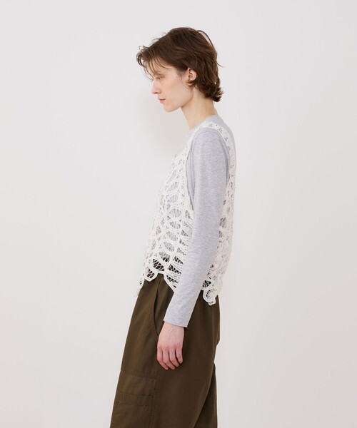 【GALERIE VIE】バテンレース ベスト GALERIE VIE ベスト ジレ バテンレース レディース : ZOZOTOWN