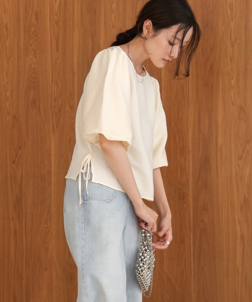 「Bab」 7分袖ブラウス M オレンジ レディース_画像9