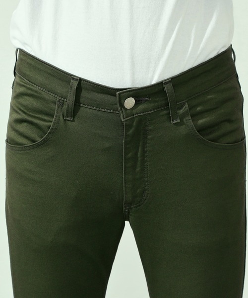 「Lee」 加工スキニーデニムパンツ LARGE インディゴブルー メンズ