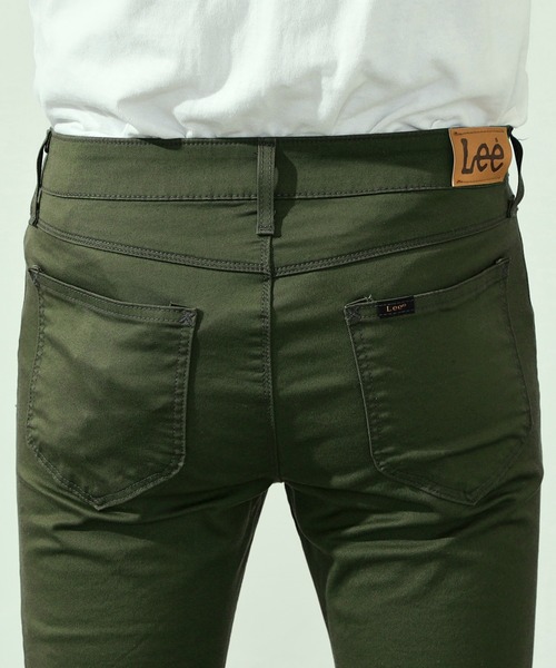 「Lee」 加工スキニーデニムパンツ LARGE インディゴブルー メンズ