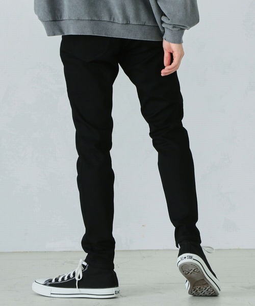「Lee」 加工スキニーデニムパンツ LARGE インディゴブルー メンズ