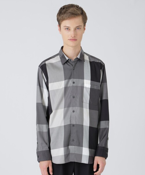 BLACK LABEL CRESTBRIDGE シャツ キュプラミックスオーガニック BLACK LABEL CRESTBRIDGE シャツ キュプラミックスオーガニック