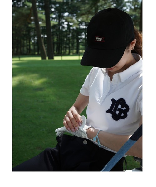 [BENCH AT THE GREENE GOLF] рубашка-поло с коротким рукавом SMALL черный женский 