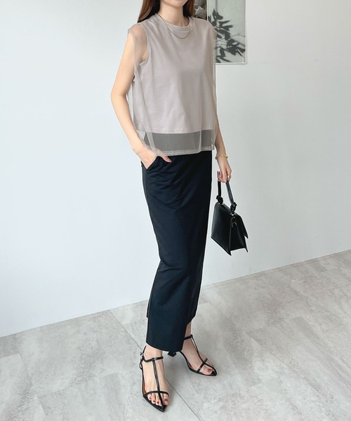 「Futier land」 ノースリーブトップス LARGE ホワイト レディース_画像8