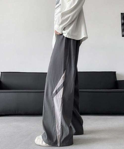 パンツ kazu MGV（エムジーヴィー） パンツ サイドデザインシャカパンツ メンズ