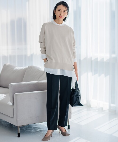 「23区」 長袖ニット 38 ホワイト レディース_画像7