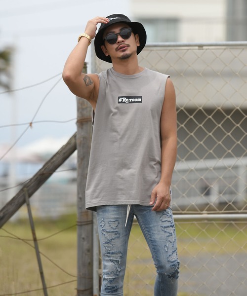 「#Re:room」 ノースリーブトップス SMALL ベージュ メンズ_画像7