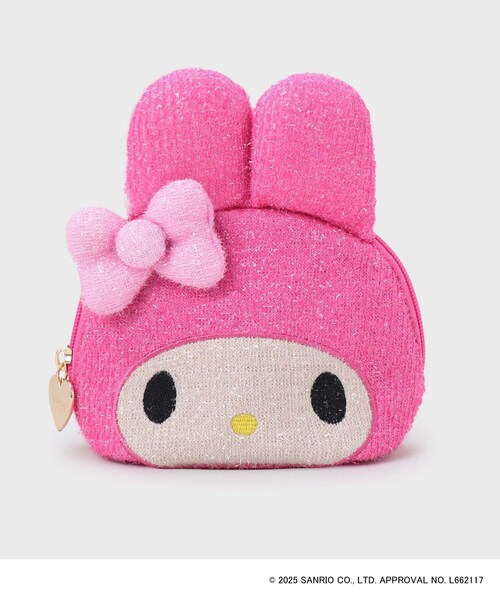 sanrio（サンリオ） ポーチ 「マイメロディ」フェイス型キラキラシェル