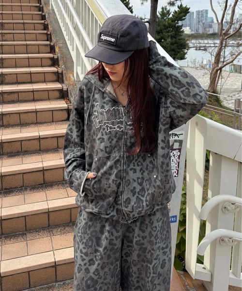 パーカー アソート柄ジップパーカー「SETUP着用可能」 レディース