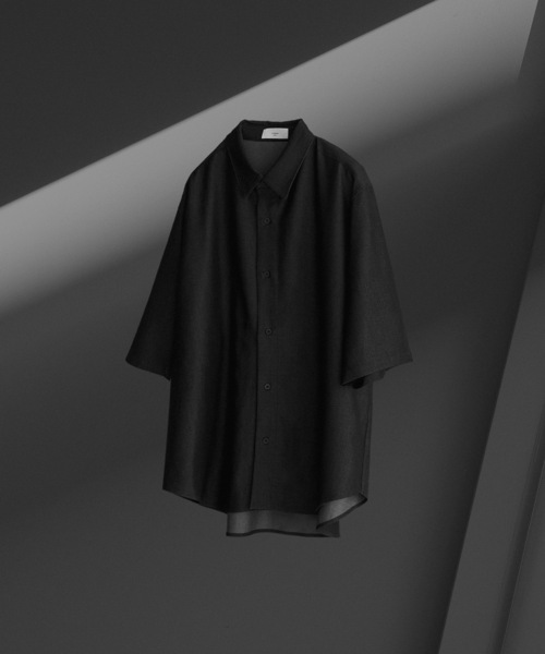 「remer」 半袖シャツ SMALL ブラック メンズ_画像9