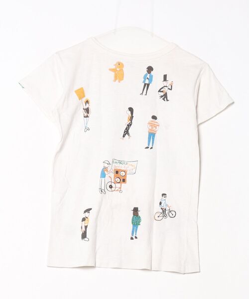 「GROOVY COLORS」 半袖Tシャツ S ホワイト レディース_画像2