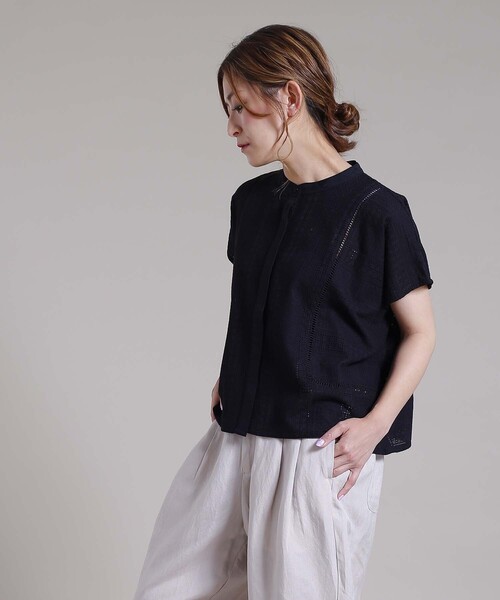 「Kelen」 半袖ブラウス S ピンクベージュ レディース_画像7