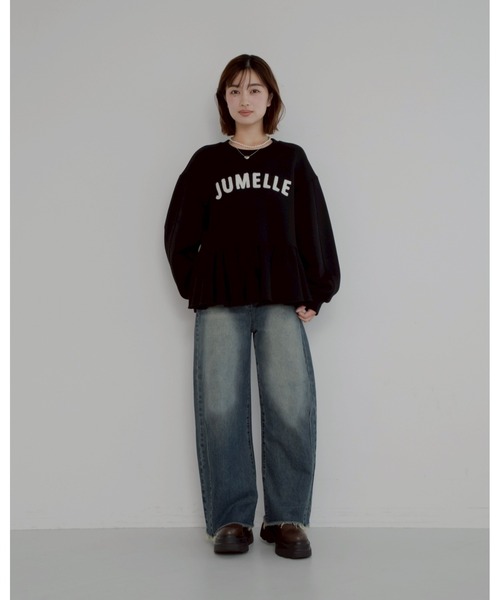 トレーナー スウェット 「売り上げ枚数2500枚突破」jm peplum sweat レディース