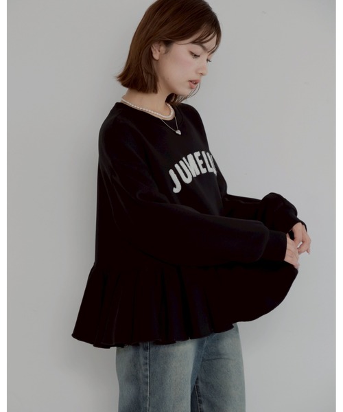 トレーナー スウェット 「売り上げ枚数2500枚突破」jm peplum sweat レディース