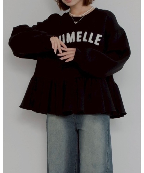トレーナー スウェット 「売り上げ枚数2500枚突破」jm peplum sweat レディース