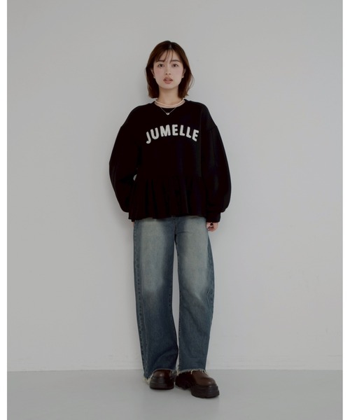 トレーナー スウェット 「売り上げ枚数2500枚突破」jm peplum sweat レディース