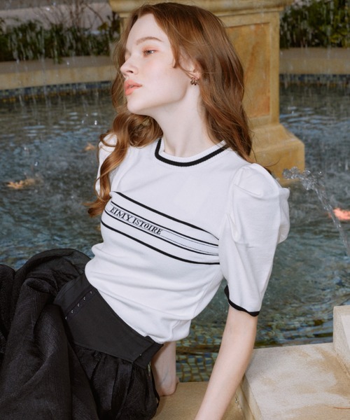 「EIMY ISTOIRE」 半袖ニット FREE ピンク レディース_画像5