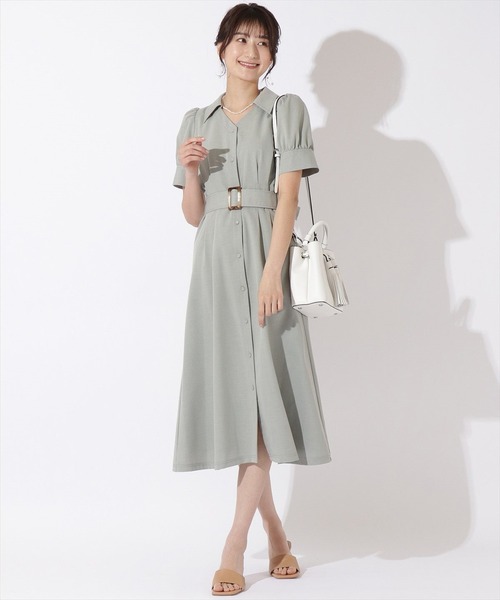 「SWINGLE」 半袖ワンピース MEDIUM ラベンダー レディース_画像3