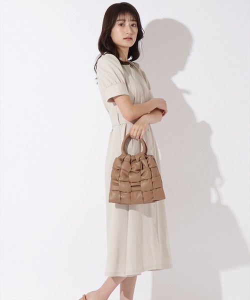 「SWINGLE」 半袖ワンピース MEDIUM ラベンダー レディース_画像9