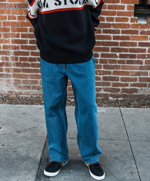ボルコムVOLCOMオールド加工 デニム フレアパンツ スノーボードパンツ VOLCOM（ボルコム） ジーンズ VOLCOM CHILLOW DENIM VS/ボルコムデニム