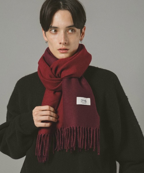 RAGEBLUE（レイジブルー） マフラー 「WASHABLE」REVERSIBLE CASHMERE