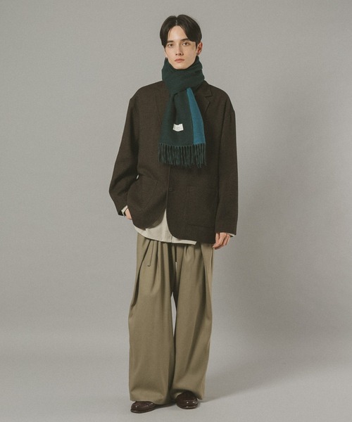 RAGEBLUE（レイジブルー） マフラー 「WASHABLE」REVERSIBLE CASHMERE