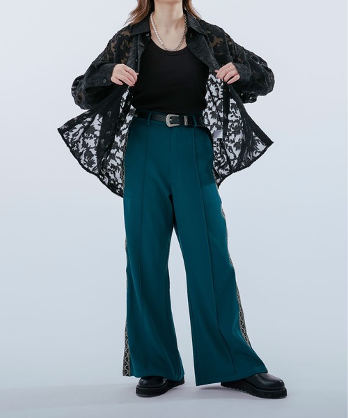 「Ellno Loset」 長袖シャツ MEDIUM ブラック メンズ_画像5